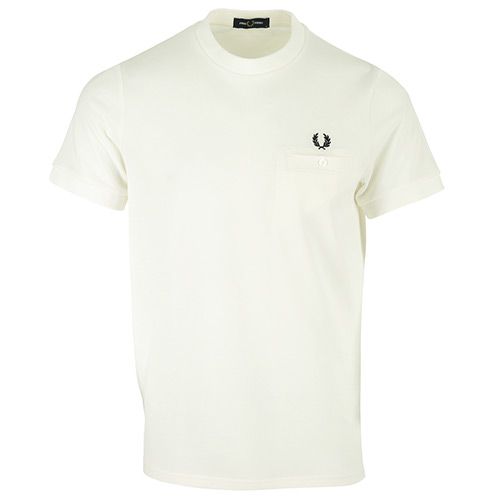 Fred Perry Pocket Detail Pique Shirt - Blanc