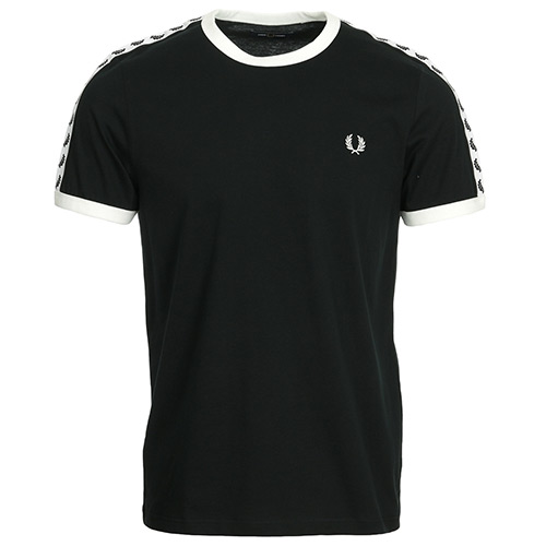 Fred Perry Taped Ringer T-Shirt - Noir