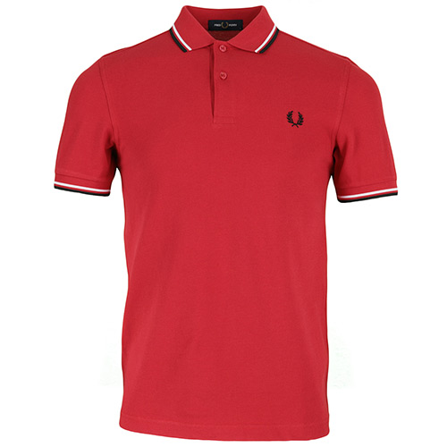 Fred Perry Twin Tipped Shirt - Rouge