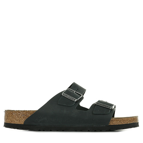 Birkenstock Arizona Bs Sfb Oiled Leather - Noir