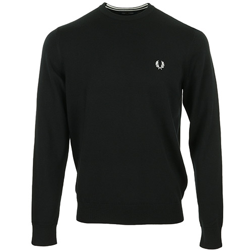 Fred Perry Classic Crew Neck Jumper - Noir