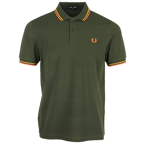 Fred Perry Twin Tipped Shirt - Vert olive