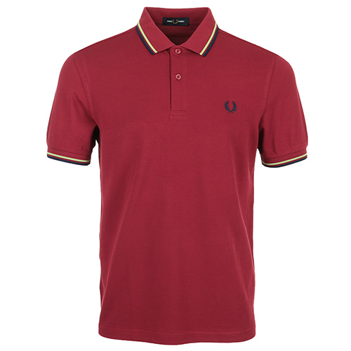 Fred Perry Twin Tipped Shirt - Rouge