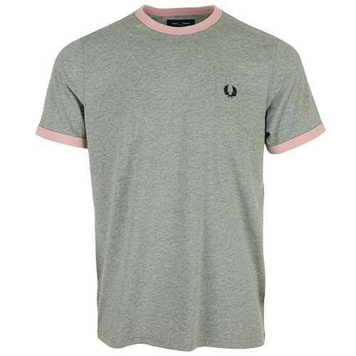 Fred Perry Ringer T-Shirt - Gris