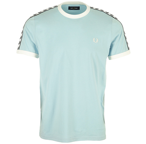 Fred Perry Taped Ringer T-Shirt - Bleu clair