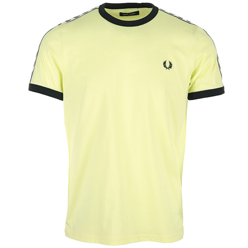 Fred Perry Taped Ringer T-Shirt - Jaune