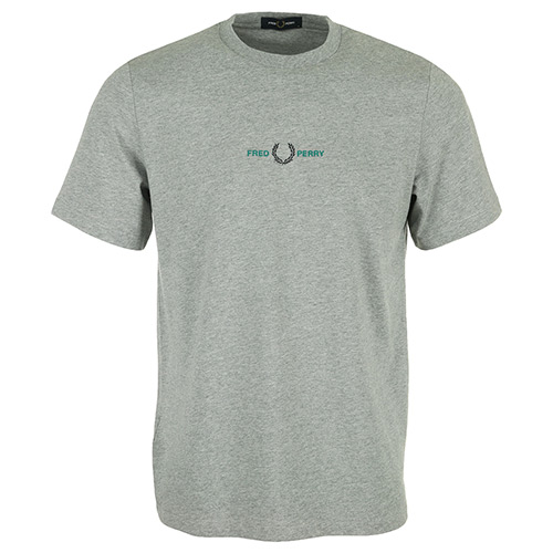 Fred Perry Embroidered T-Shirt - Gris