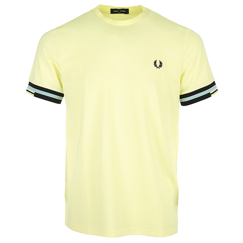 Fred Perry Abstract Cuff T-Shirt - Jaune