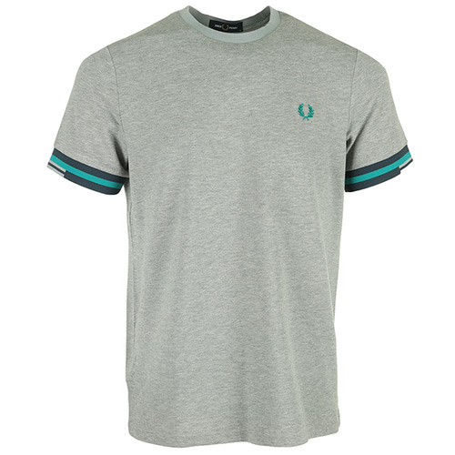Fred Perry Abstract Cuff T-Shirt - Gris