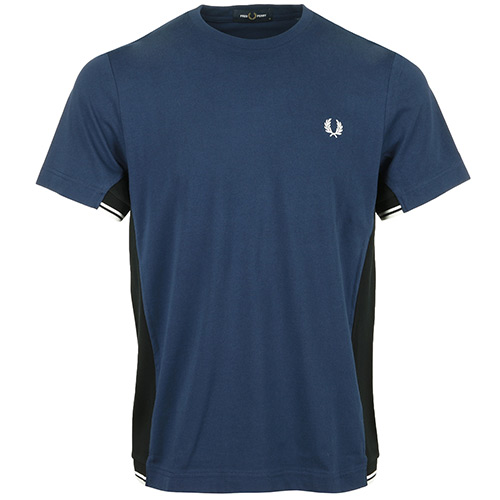 Fred Perry Twin Tipped Panel T-Shirt - Bleu marine