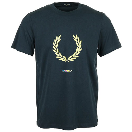 Fred Perry Print Registration T-Shirt - Bleu marine