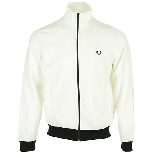 Fred Perry Contrast Trim Track Jacket - Blanc