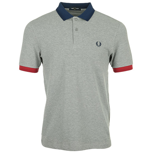 Fred Perry Contrast Trim Polo Shirt - Gris
