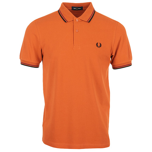 Fred Perry Twin Tipped Shirt - Orange