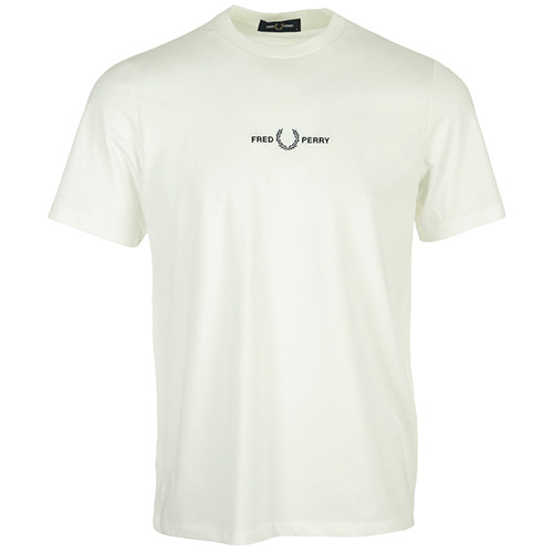 Fred Perry Embroidered T-Shirt - Beige