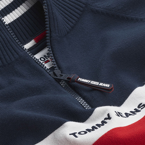 Tommy Hilfiger Colorblock Mock Neck