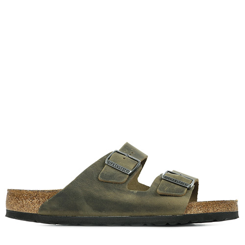 Birkenstock Arizona Bs Sfb Oiled Leather - Kaki