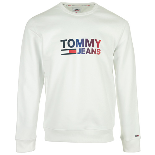 Tommy Hilfiger Ombre Corp Logo Crew - Blanc
