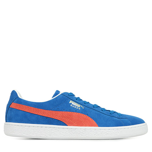 puma suede bleu marron