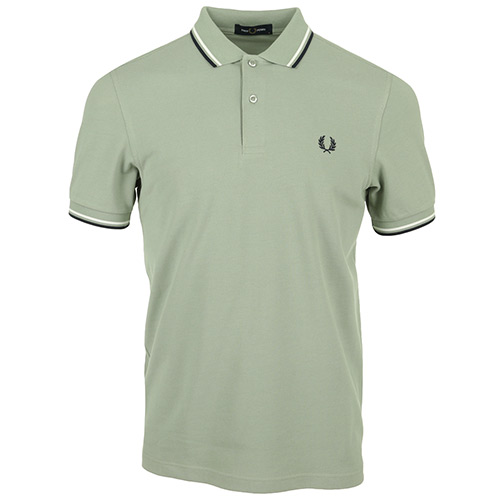 Fred Perry Twin Tipped Shirt - Vert clair
