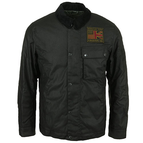 Barbour Steve Mcqueen Workers Wax Jacket - Noir