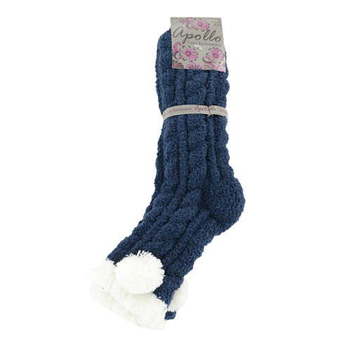 Apollo Chaussettes d'intérieur Filles Enfant 4-Pack Antidérapant