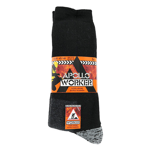 Apollo Pack x3 Socks Worker - Gris