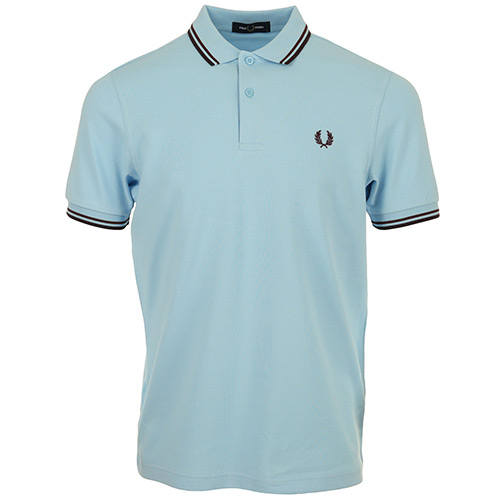 Fred Perry Twin Tipped Shirt - Bleu clair