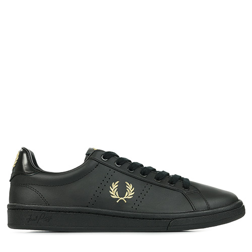 Fred Perry B721 Leather Tab - Noir