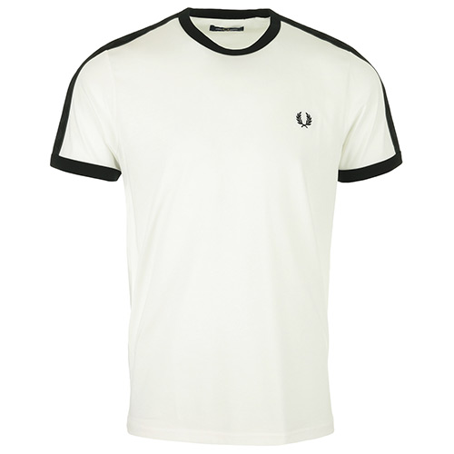 Fred Perry Ringer T-Shirt - Blanc