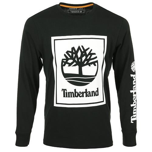 Timberland Stack Logo Tee LS - Noir