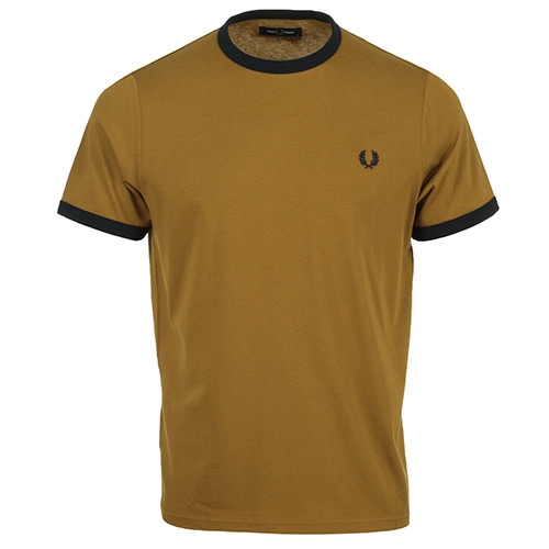 Fred Perry Ringer T-Shirt - Marron