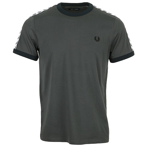 Fred Perry Taped Ringer T-Shirt - Gris