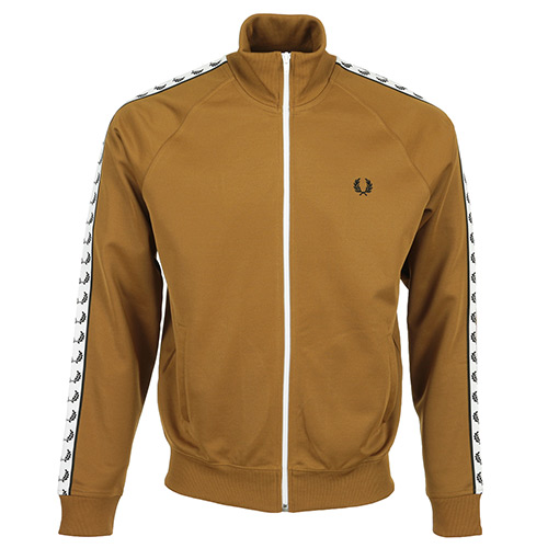 Fred Perry Taped Track Jacket - Marron