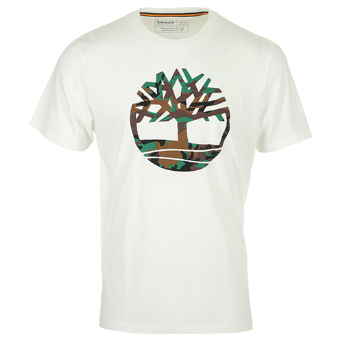 Timberland Camo Tree Tee - Blanc