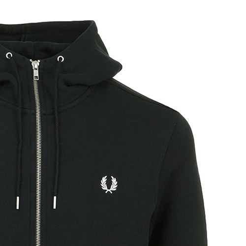 Fred Perry Hooded Zip through Sweatshirt