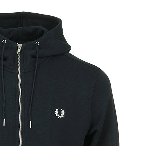 Fred Perry Hooded Zip through Sweatshirt