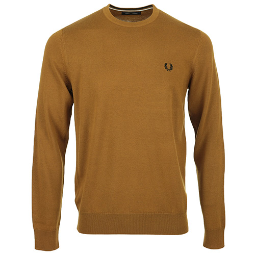 Fred Perry Classic Crew Neck Jumper - Marron