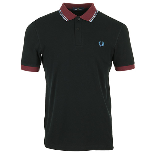 Fred Perry Space Dye Tipped Polo Shirt - Noir