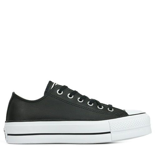 Converse Chuck Taylor All Star Platform Clean Leather - Noir