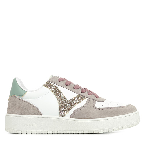 Victoria Madrid Serraje Glitter - Blanc