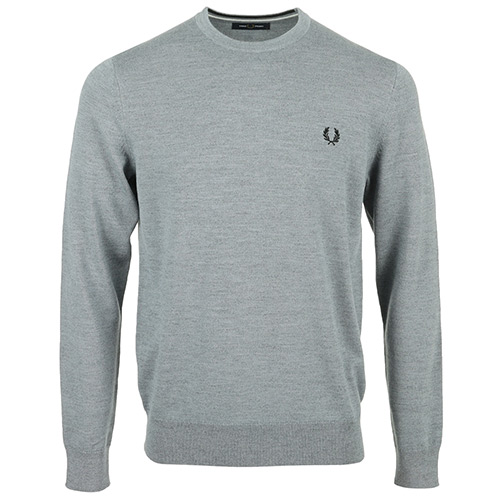 Fred Perry Classic Crew Neck Jumper - Gris