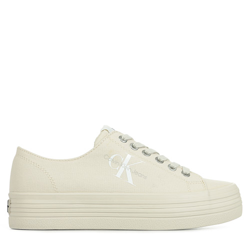 Calvin Klein Jeans Vulcanized Flatform Laceup - Beige