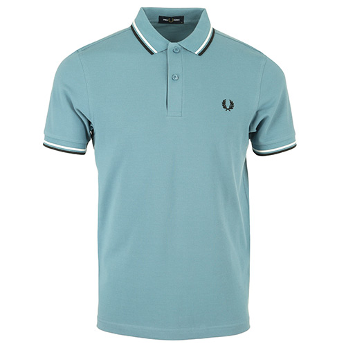 Fred Perry Twin Tipped Shirt - Bleu clair