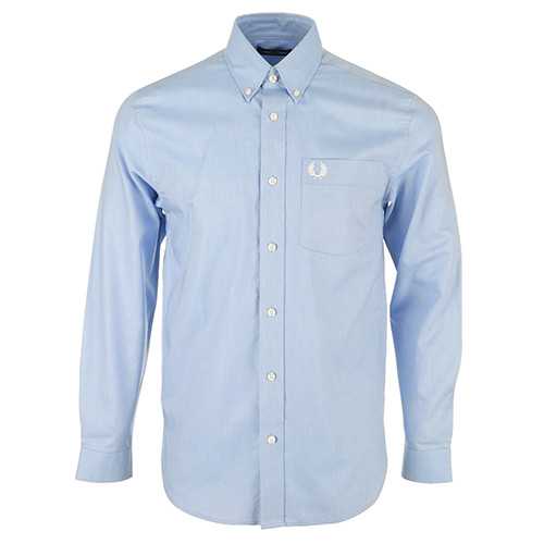 Button down shirt Fred Perry pour homme en coloris Bleu Homme Vêtements Chemises Chemises casual et boutonnées 