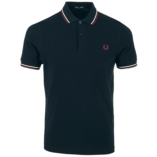 Fred Perry Twin Tipped Shirt - Bleu marine