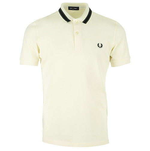 Fred Perry Medal Stripe Polo Shirt - Blanc