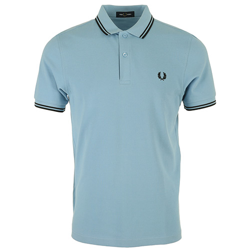 Fred Perry Twin Tipped Shirt - Bleu clair