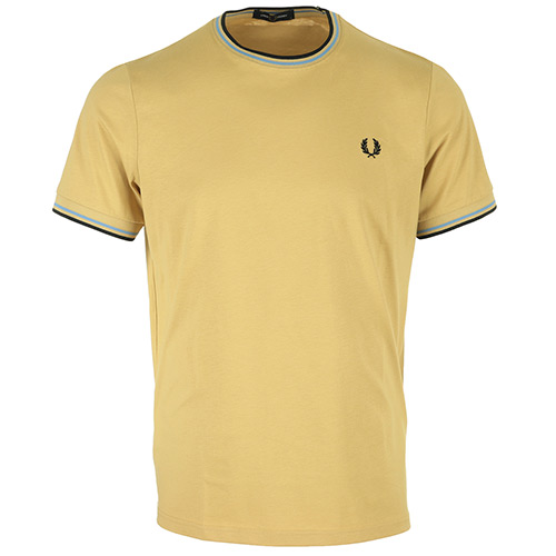 Fred Perry Twin Tipped T-Shirt - Marron