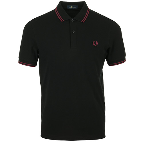 Fred Perry Twin Tipped Shirt - Noir